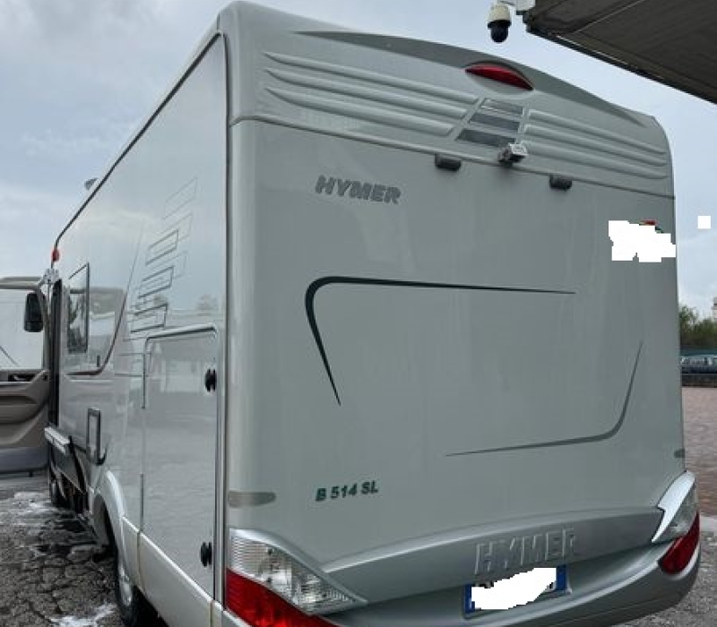 Hymer B514 SL motorhome garage grande _camper usati brescia